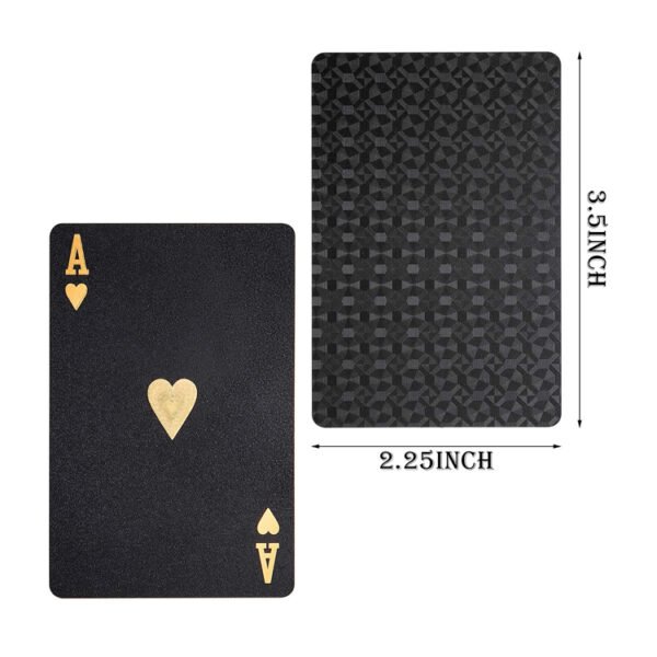 silver and gold plastic poker playing card 2